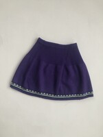 Purple woolmix skirt 6-8y