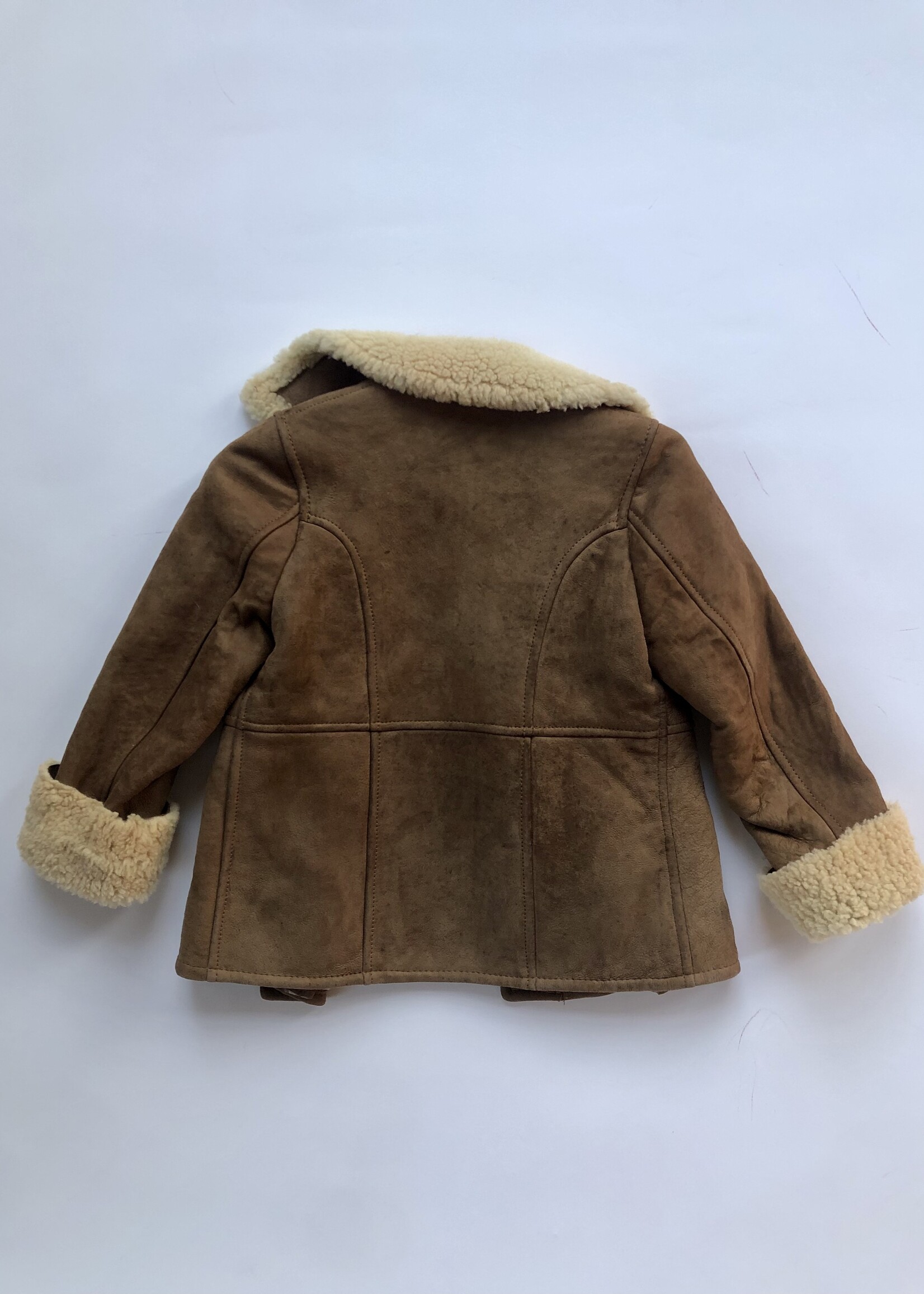 Chestnut sheepskin lammy coat 3-4y