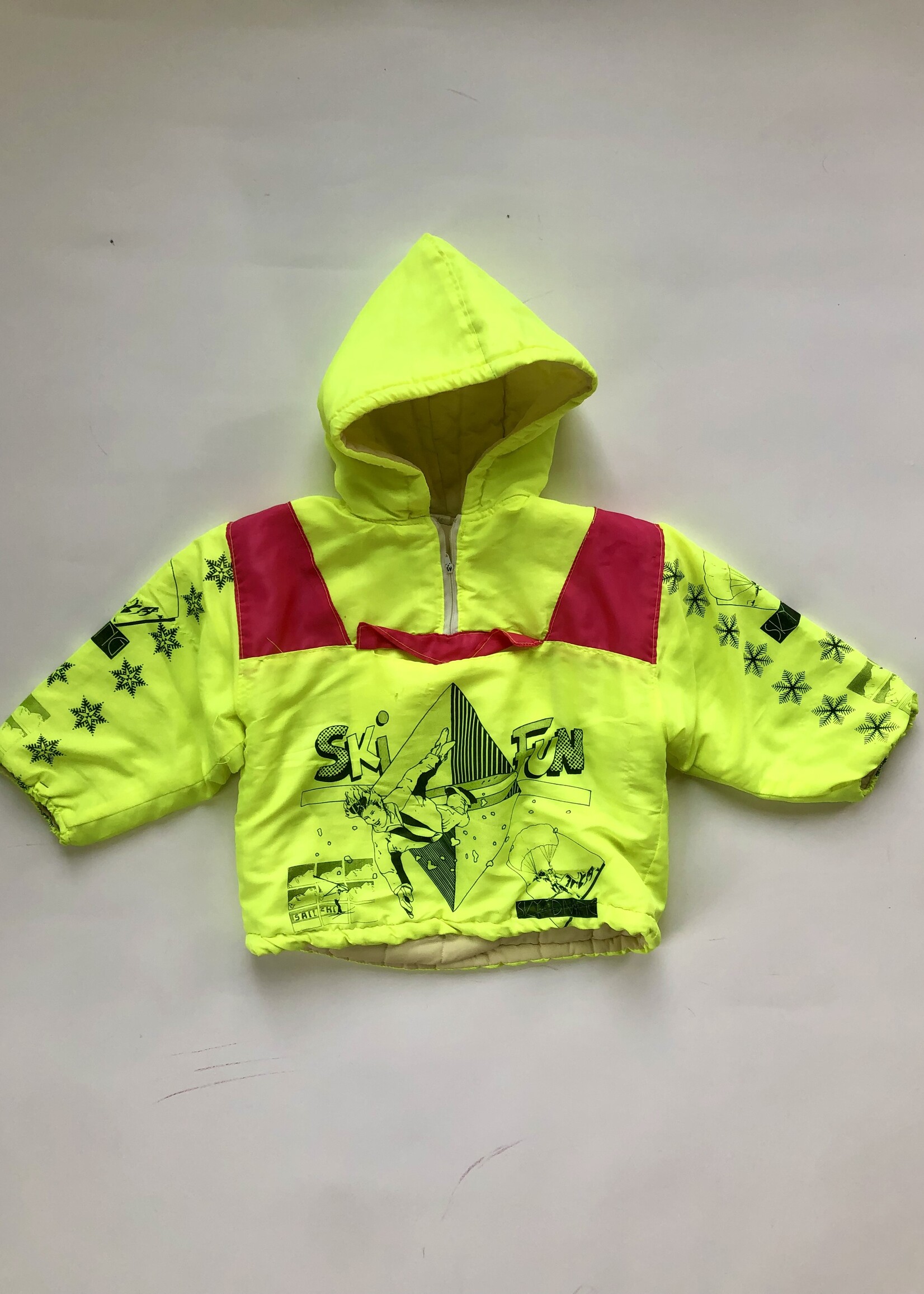Vintage Ski Fun Fluor anorak 4y