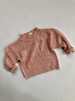 Soft pink ajour sweater 3-4y