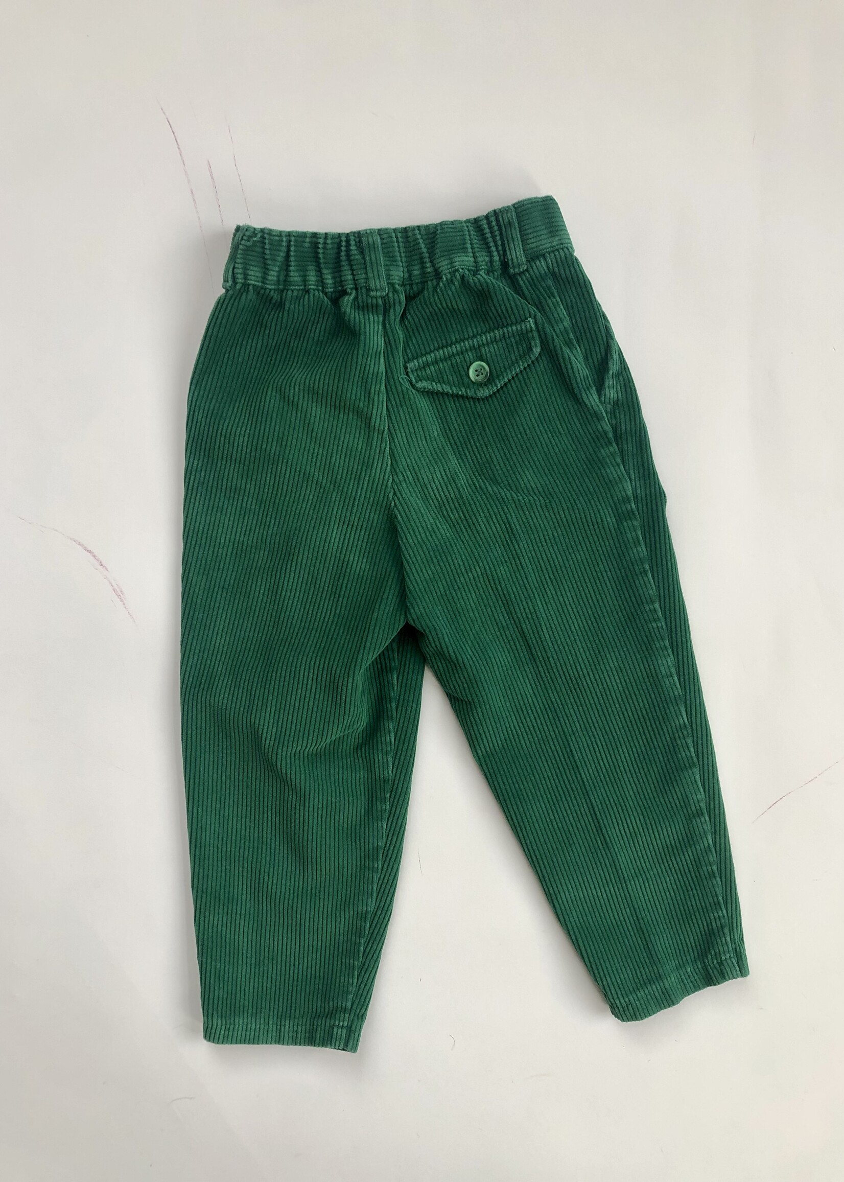 Vintage Green corduroy chino pants 3-4y
