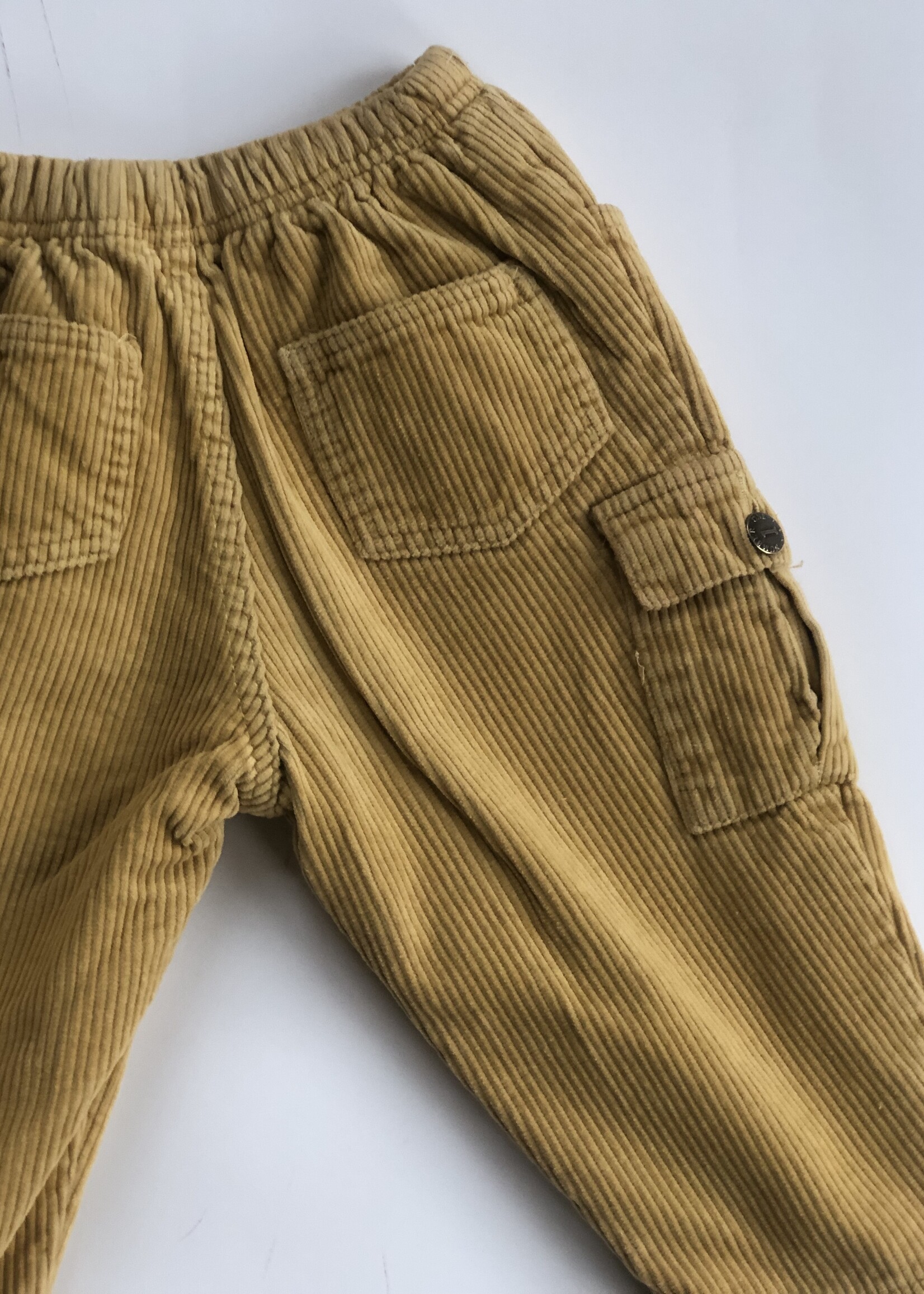 Vintage Yellow corduory cargo pants 18-24m