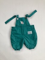 Green Cosmos Baby padded dunagrees 12m