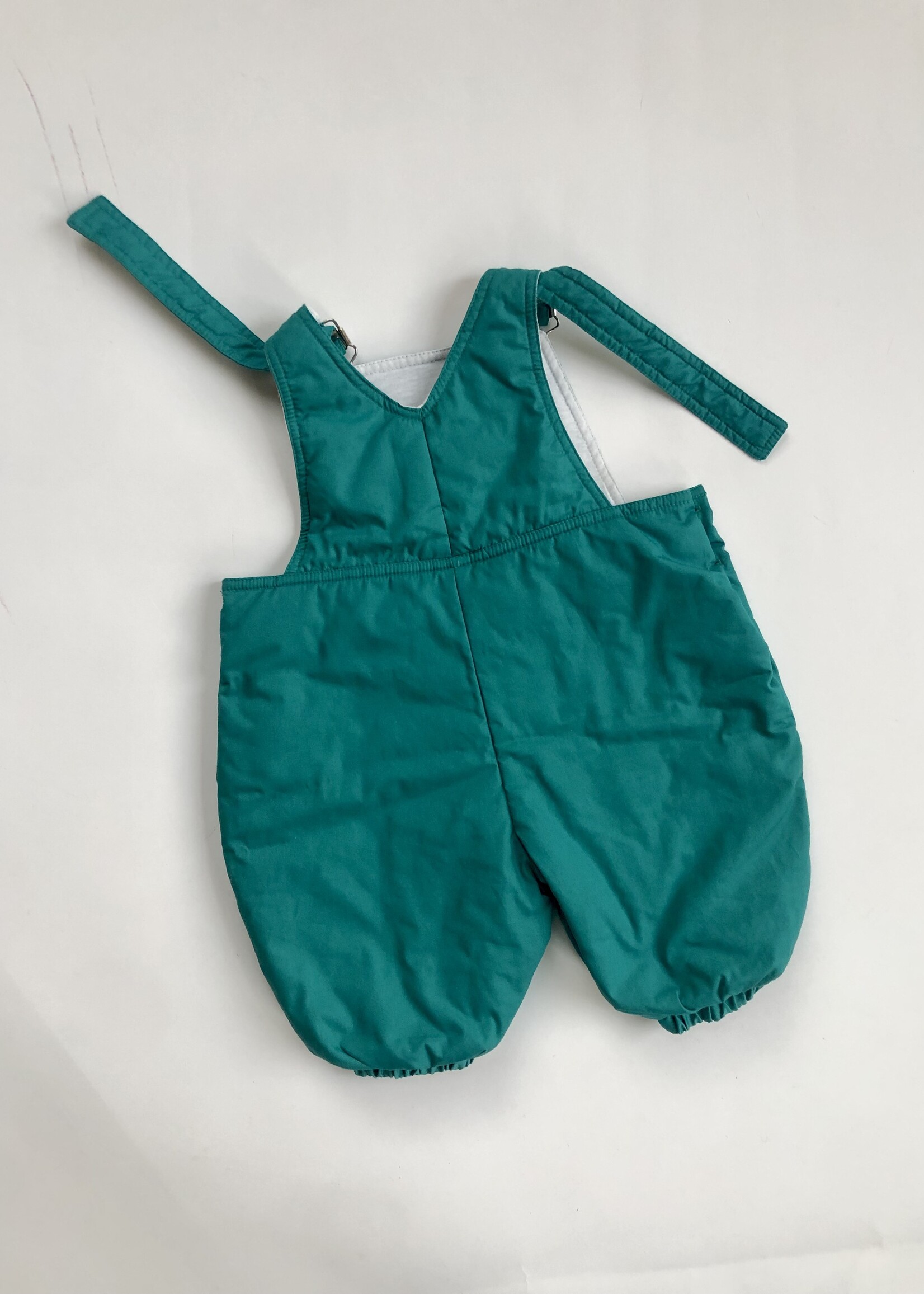 Green Cosmos Baby padded dunagrees 12m
