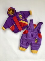 Purple shiny two piece with circus bear 9m