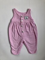 Soft pink tinneroy dungarees 6m