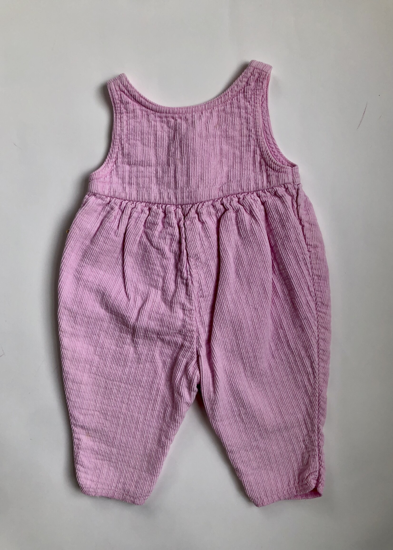 Soft pink tinneroy dungarees 6m