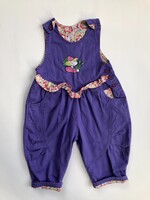 Puffy Purple Dungarees 18m