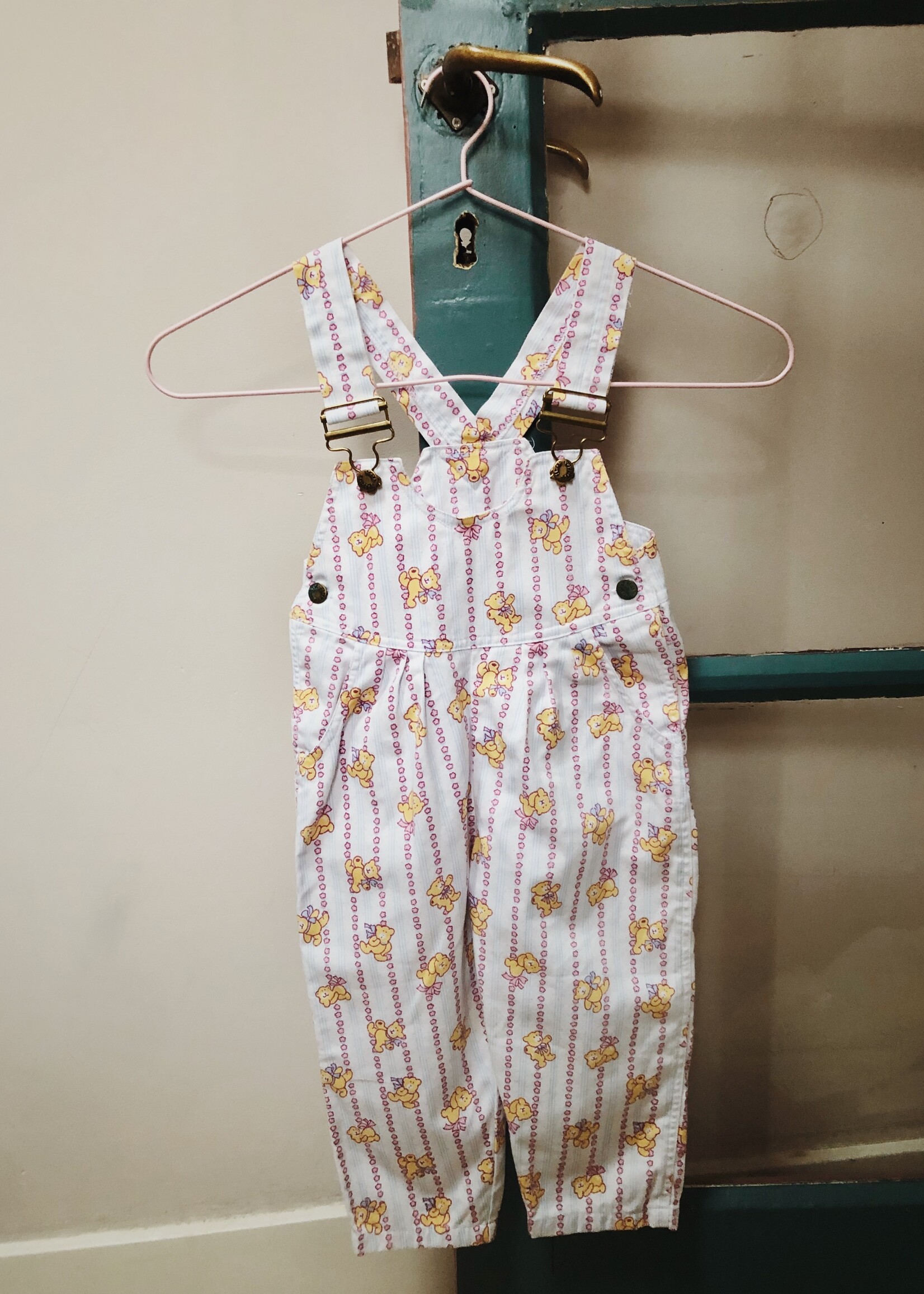 Sweet denim dungarees with bears 18m