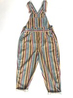 Striped dungarees 8-9y