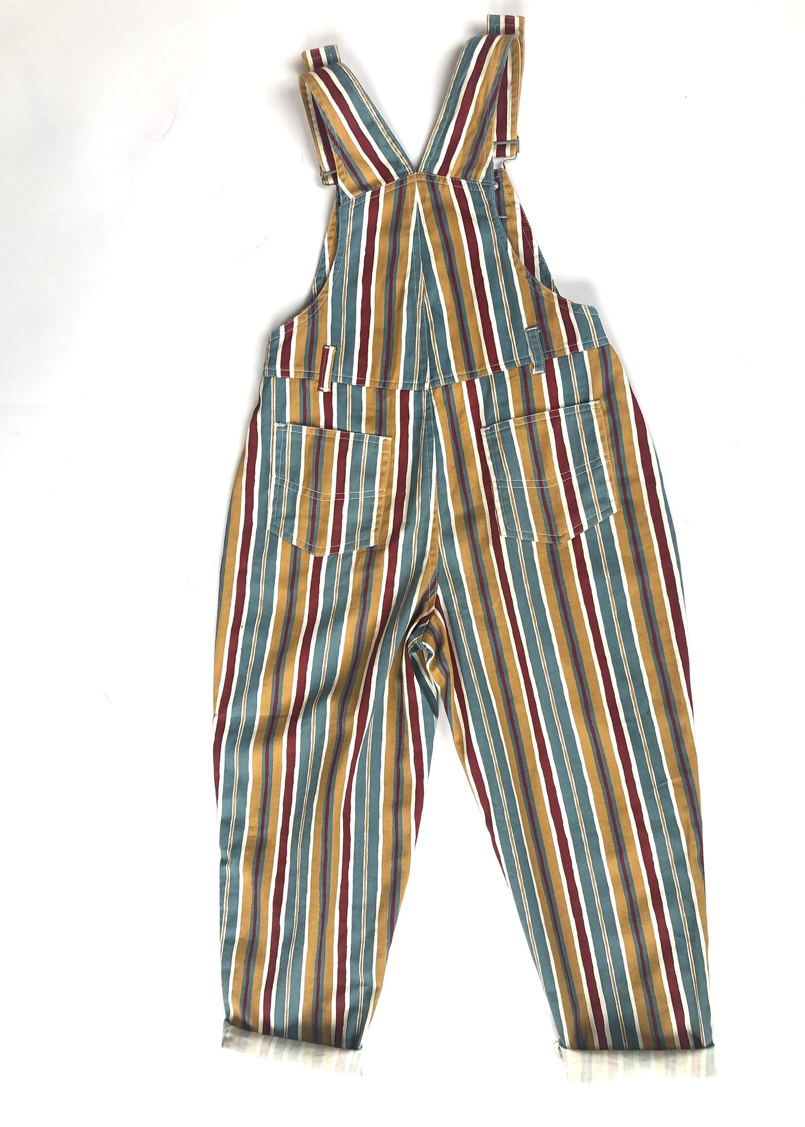 Striped dungarees 8-9y