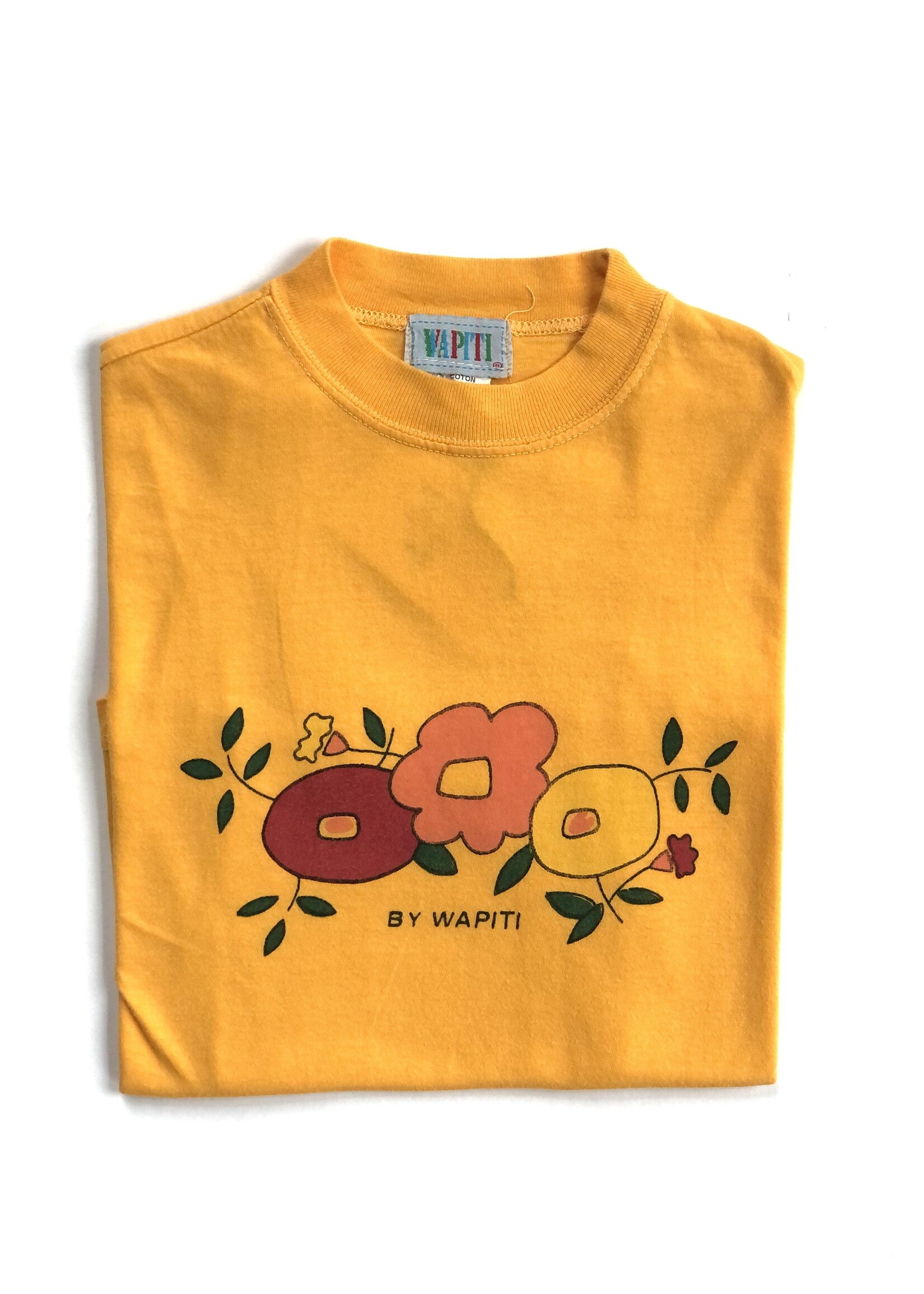 Orange floral T'shirt 7-8y