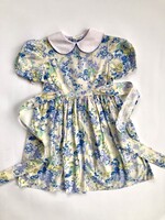 Soft yellow floral dress 6-8y