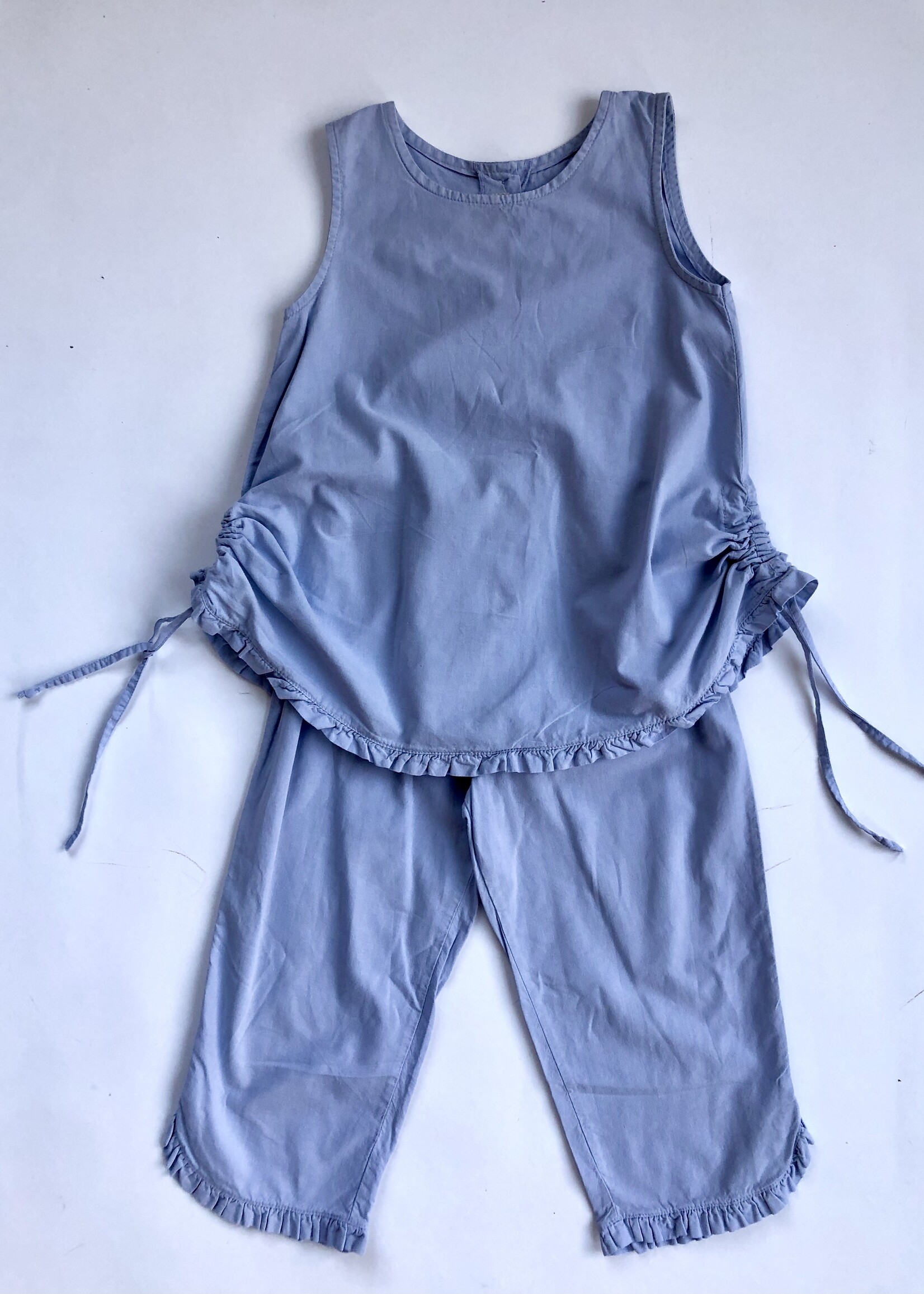 Vintage Light blue ruffled two piece 8y