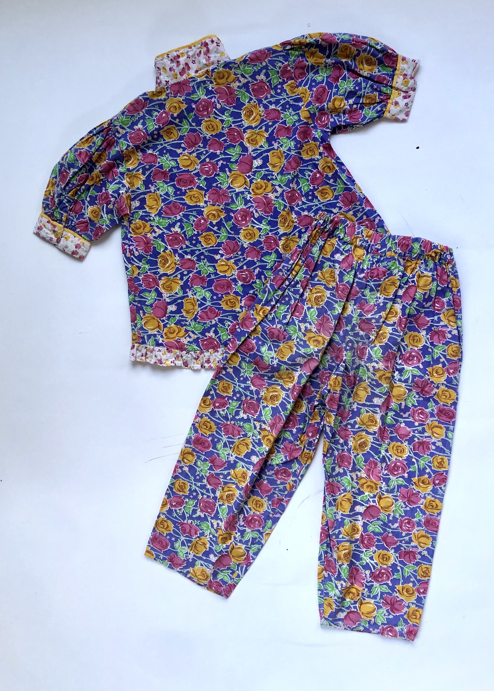 Purple Floral two piece 8y