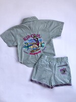 Grey/green/blue'ish two piece 4y