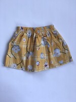 Yellow Floral wrap skirt 2-3y