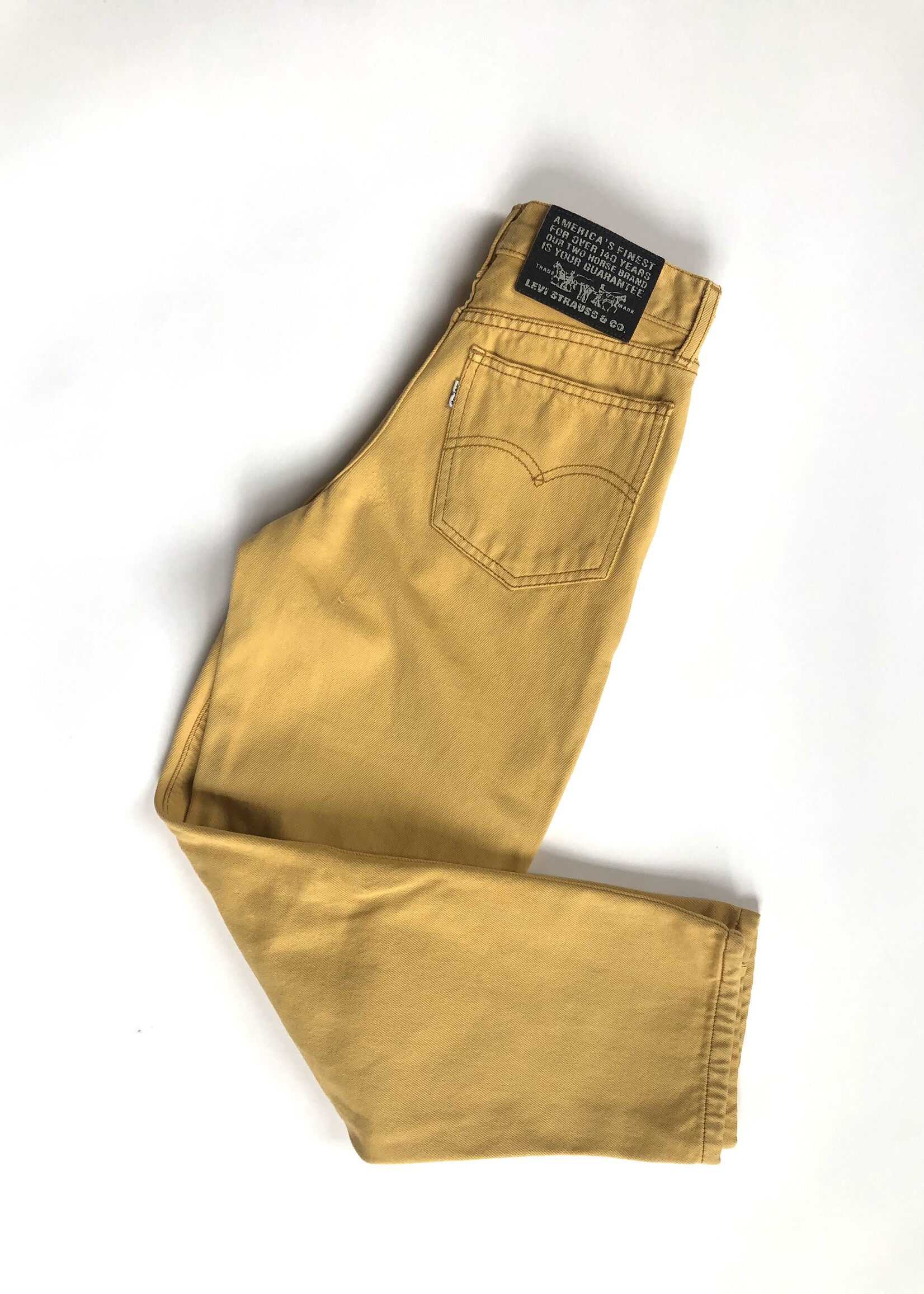 White Tab Yellow baggy jeans 9-10y