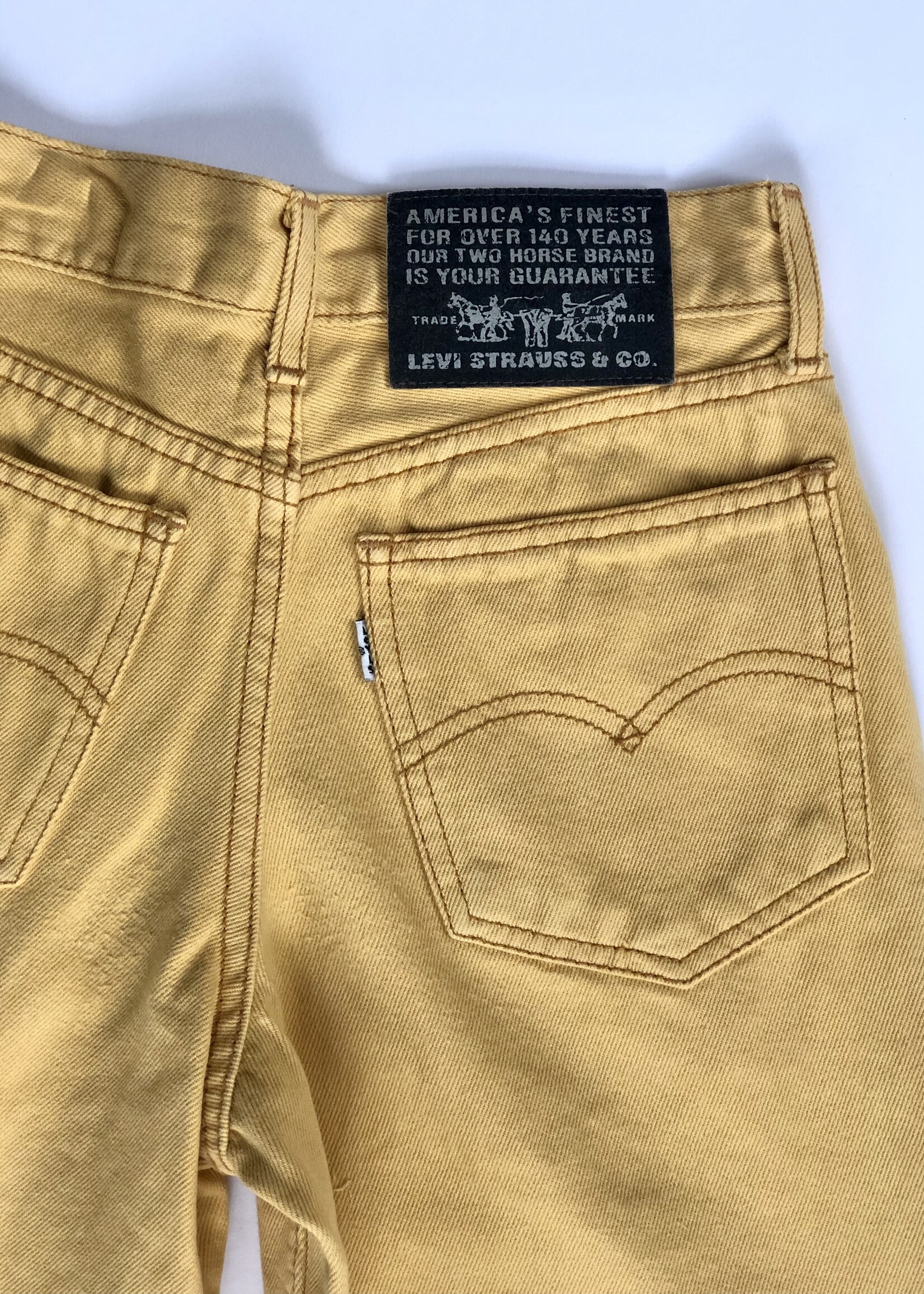 White Tab Yellow baggy jeans 9-10y