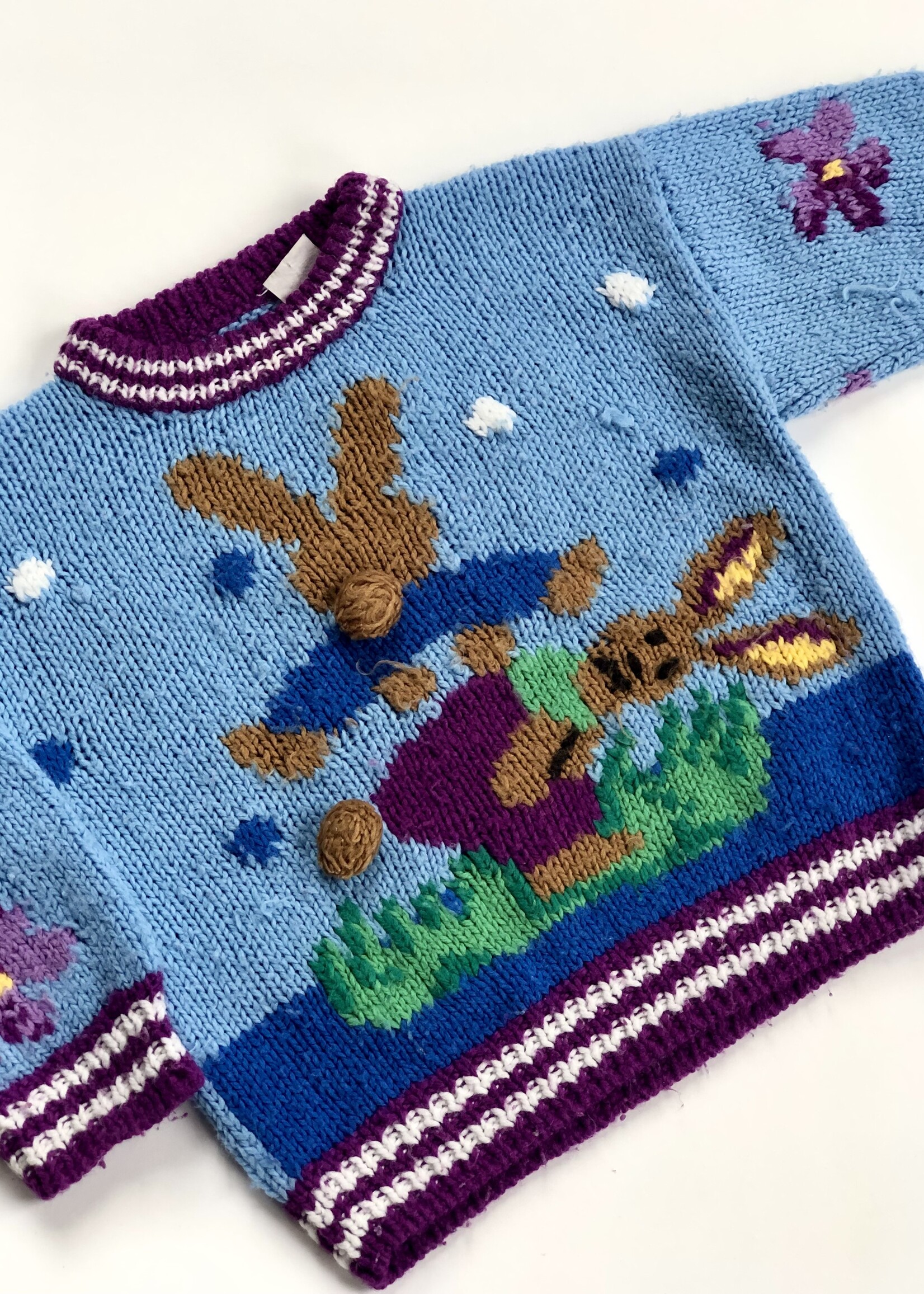 Vintage 'Haasje over' knitted sweater 4y