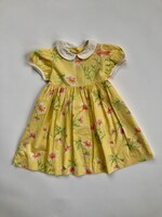 Vintage Yellow floral dress 2y