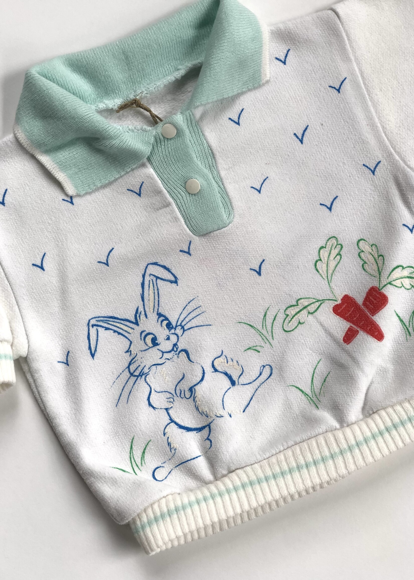 Vintage Bunny polo sweater 6-9m