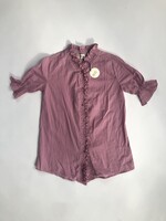Long Live The Queen Pink Ruffle Shirt dress 8y