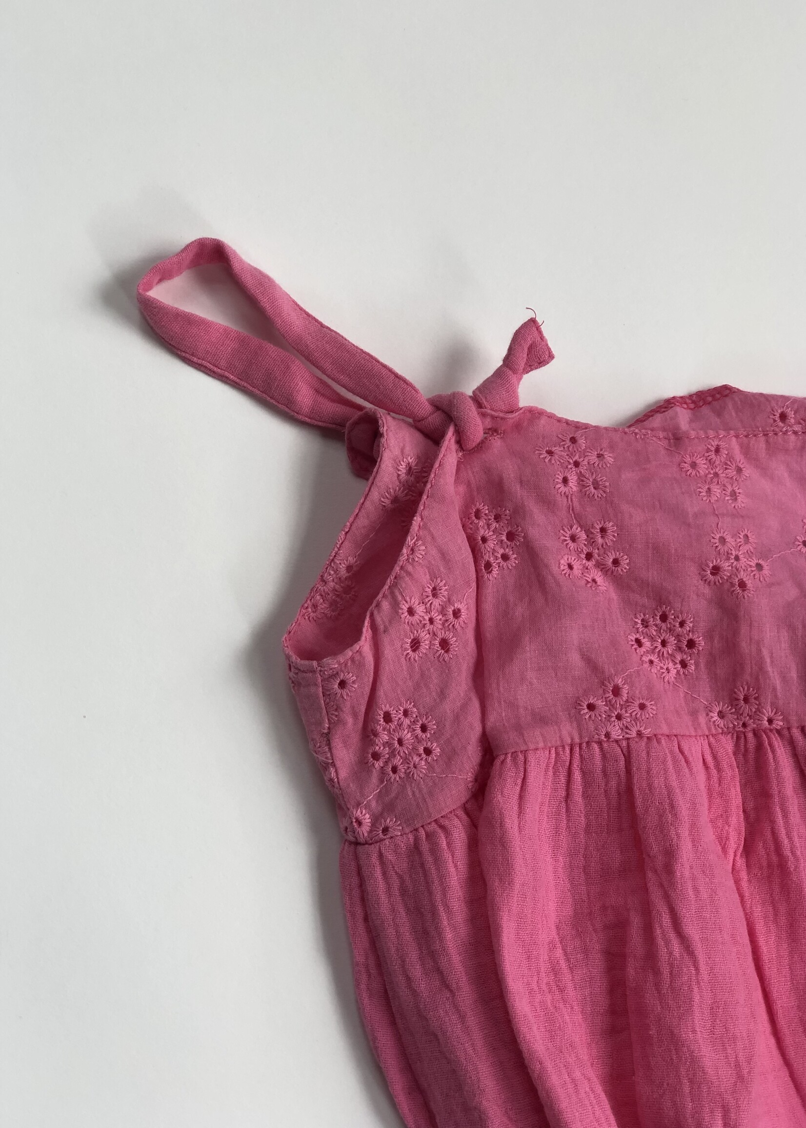 Long Live The Queen Pink Broderie Anglaise dress 8y