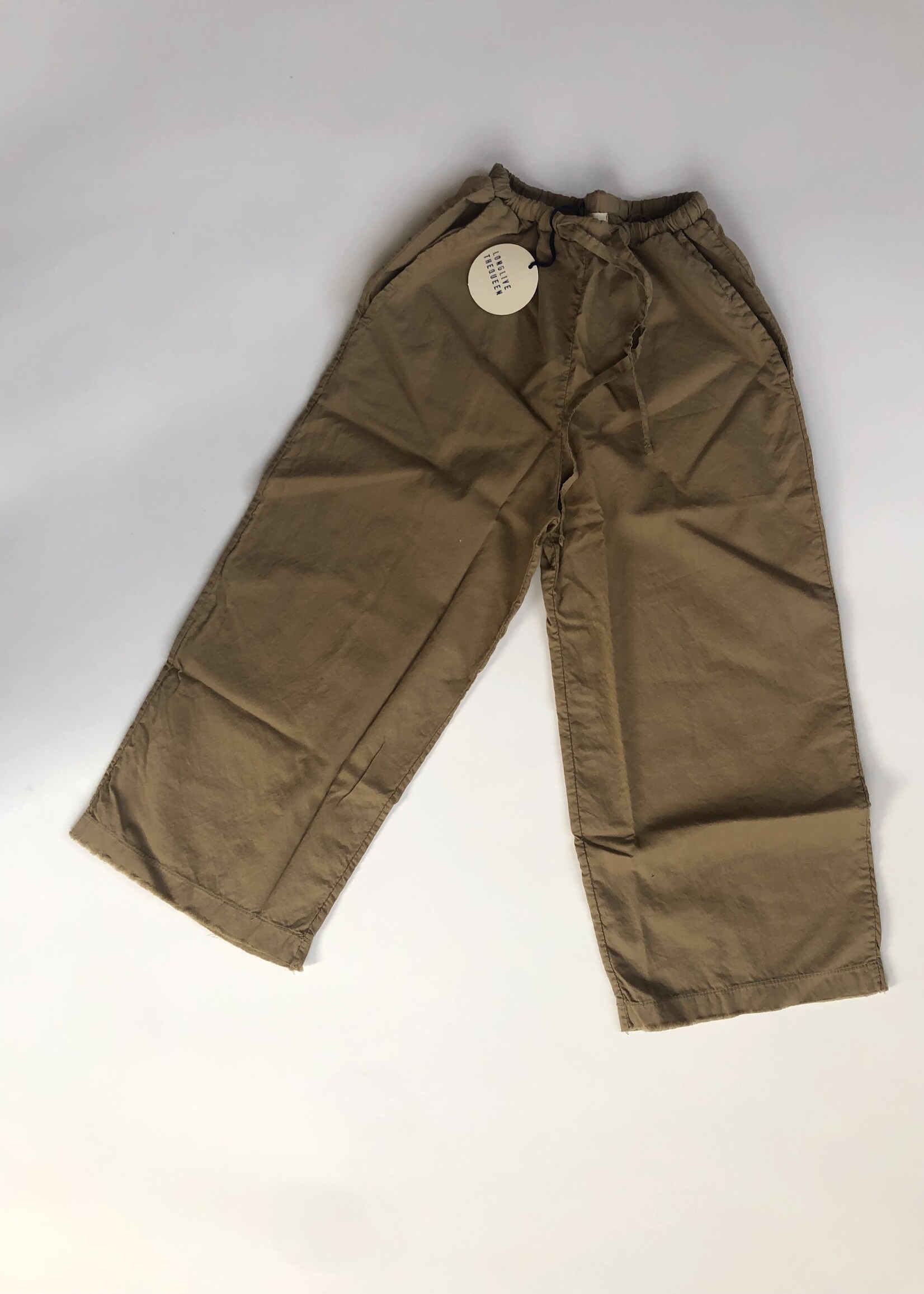 Long Live The Queen Khaki green wide fit pants 4y
