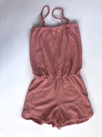 Long Live The Queen Pink terry playsuit 12-14y