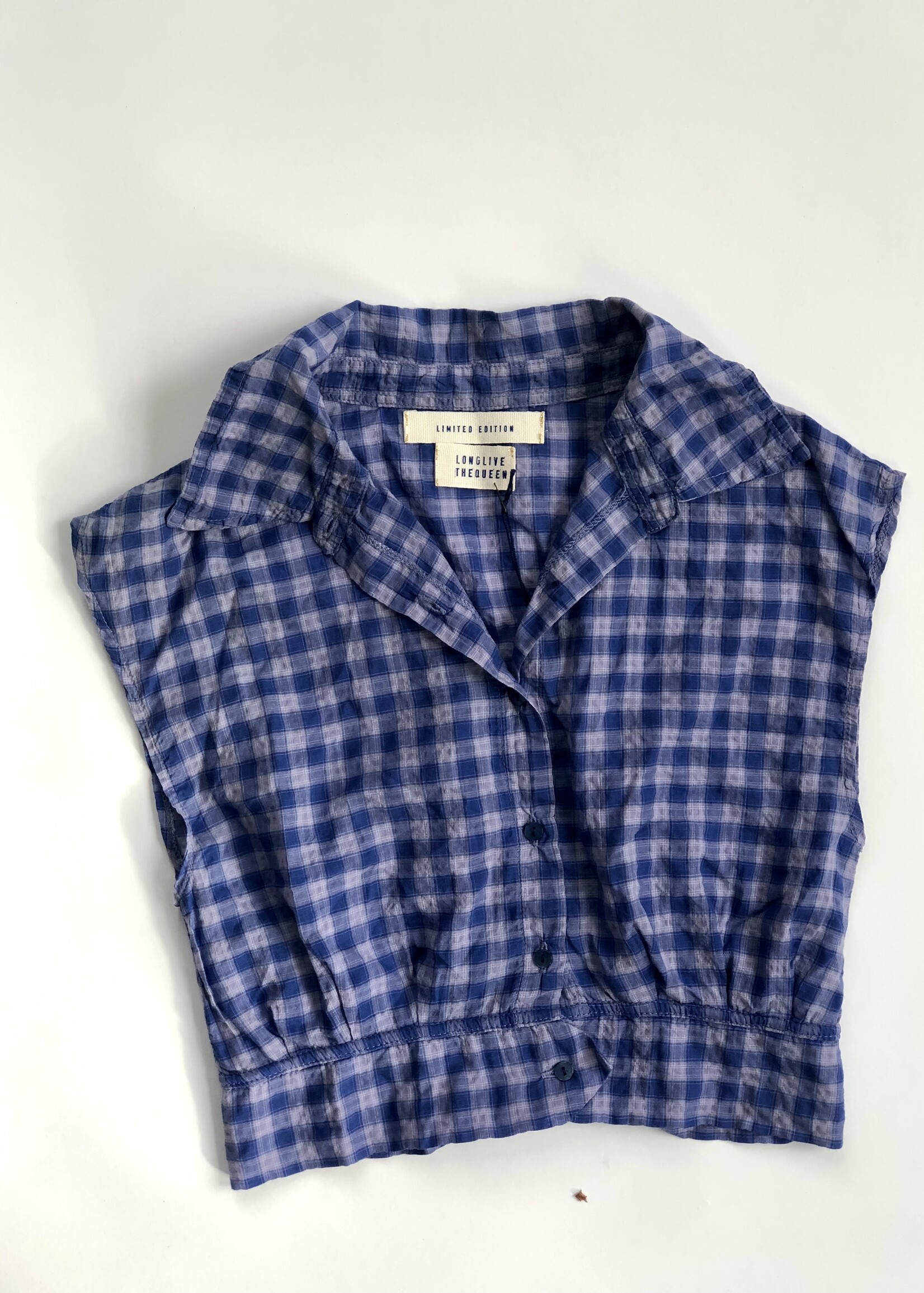 Long Live The Queen Limited Edition check shirt blouse 6-8y