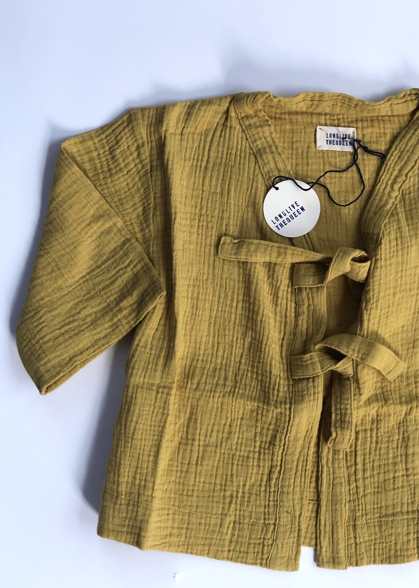 Long Live The Queen Yellow Kimono Blouse/jacket  4-6y