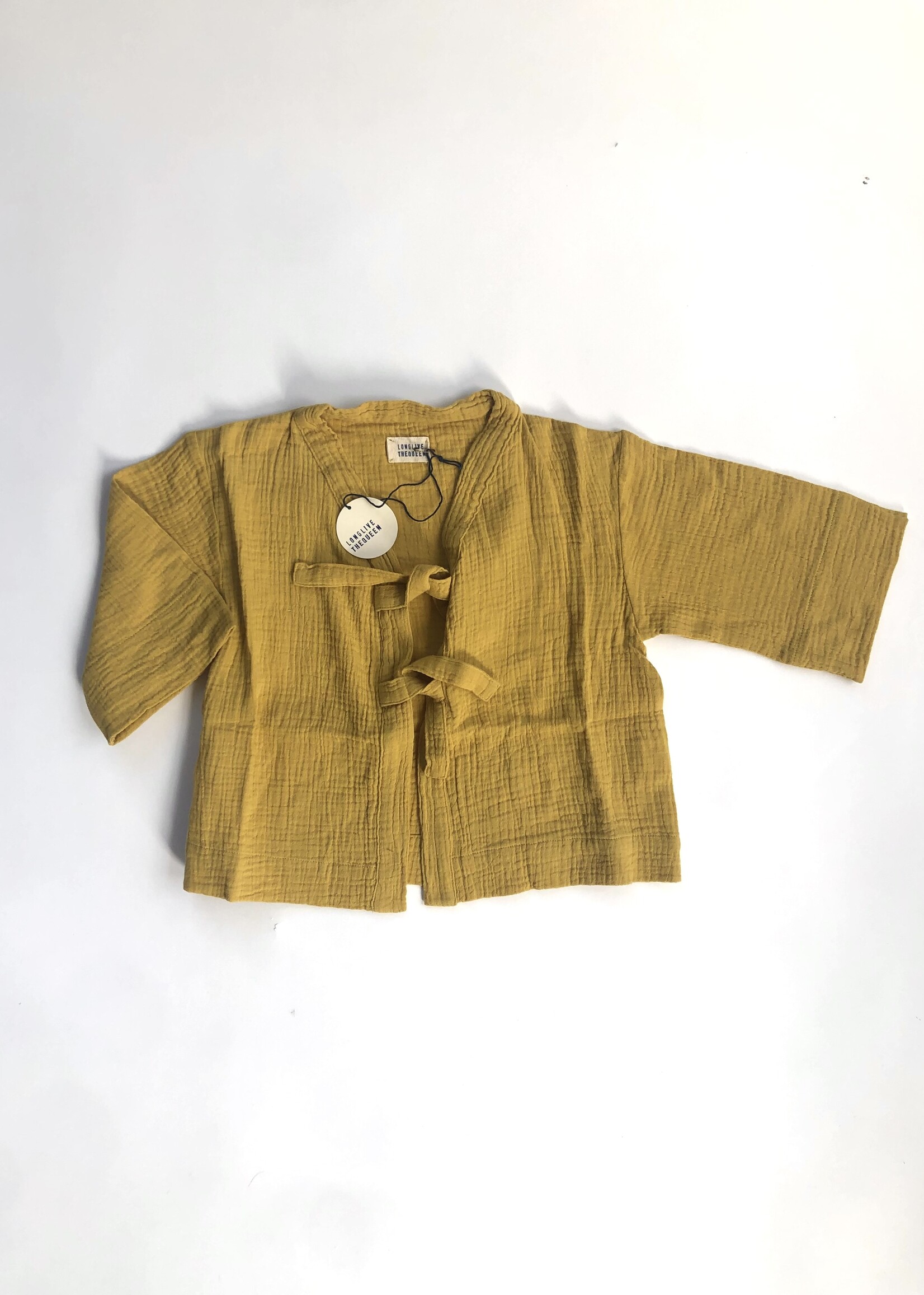 Long Live The Queen Yellow Kimono Blouse/jacket  2-4y
