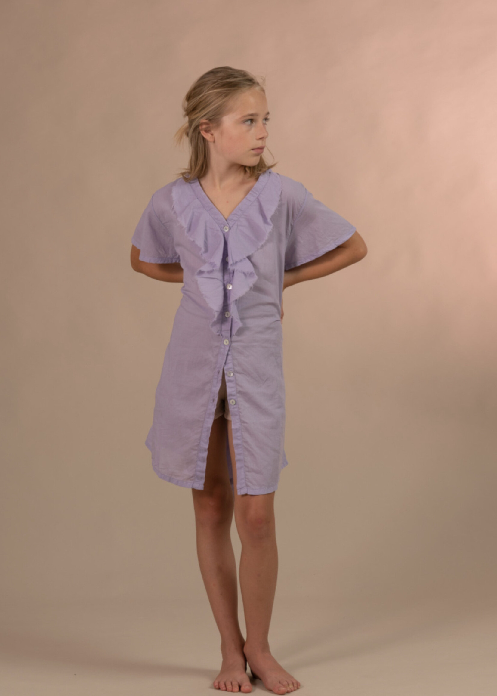 Long Live The Queen Lilac Ruffle dress 6y