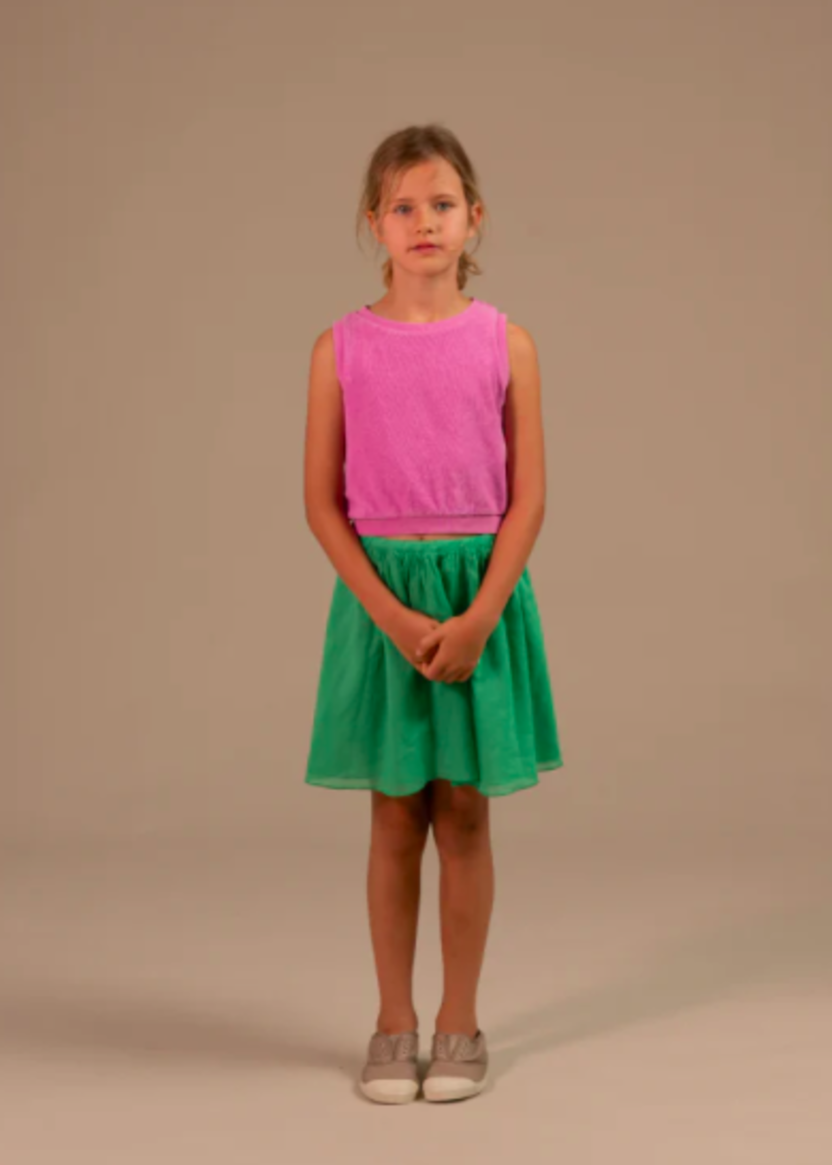 Long Live The Queen Green flowy skirt 8y