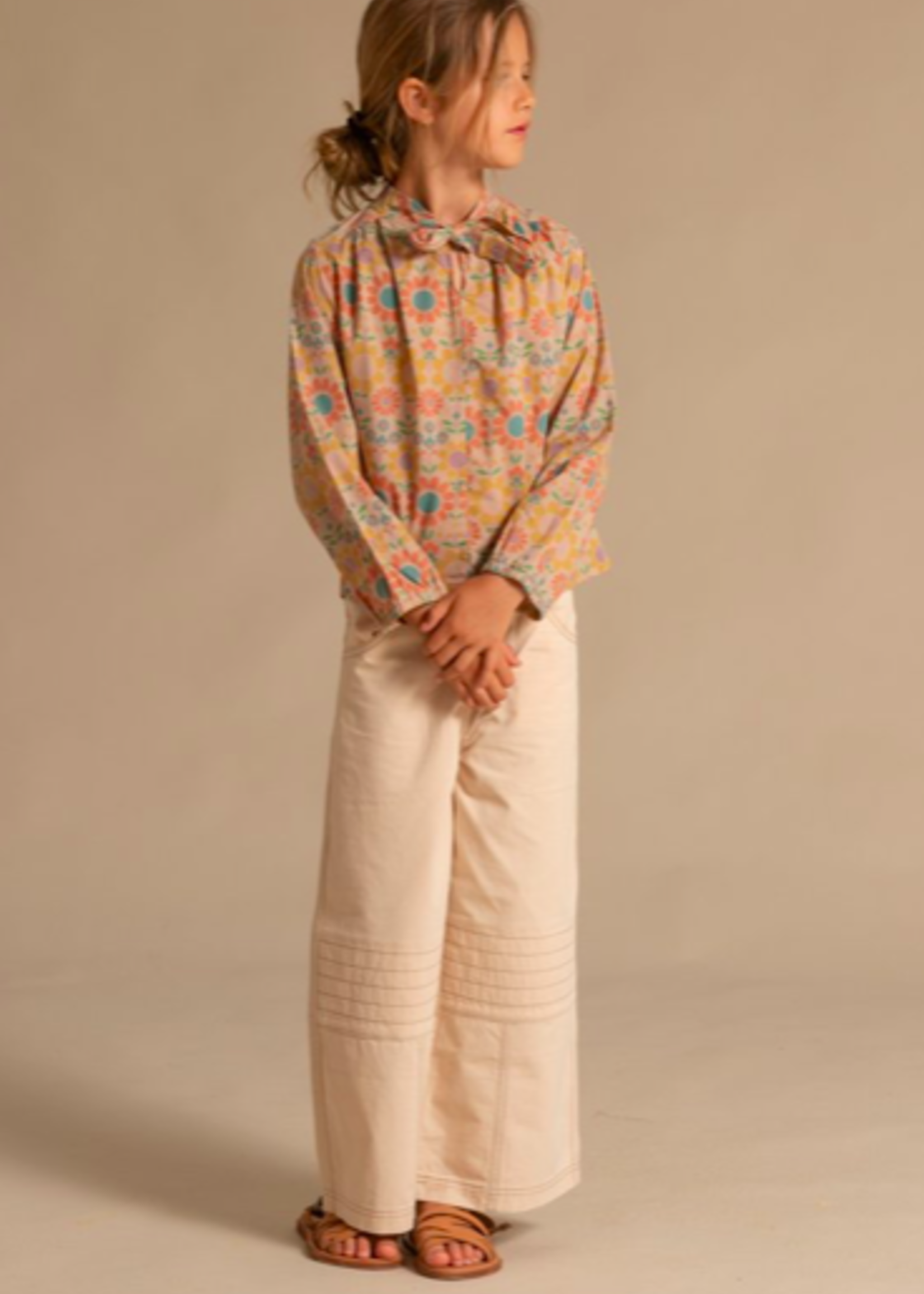 Long Live The Queen Sand wide fit pants 8y