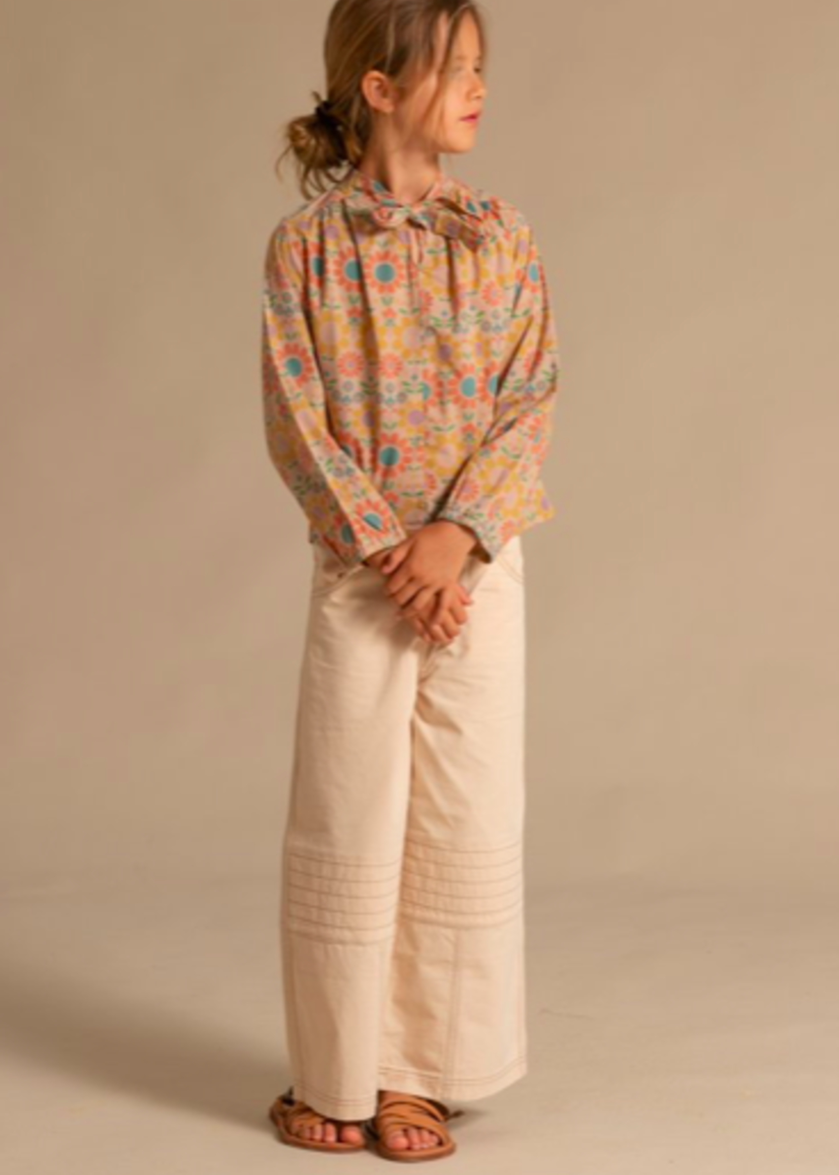 Long Live The Queen Sand wide fit pants 6y