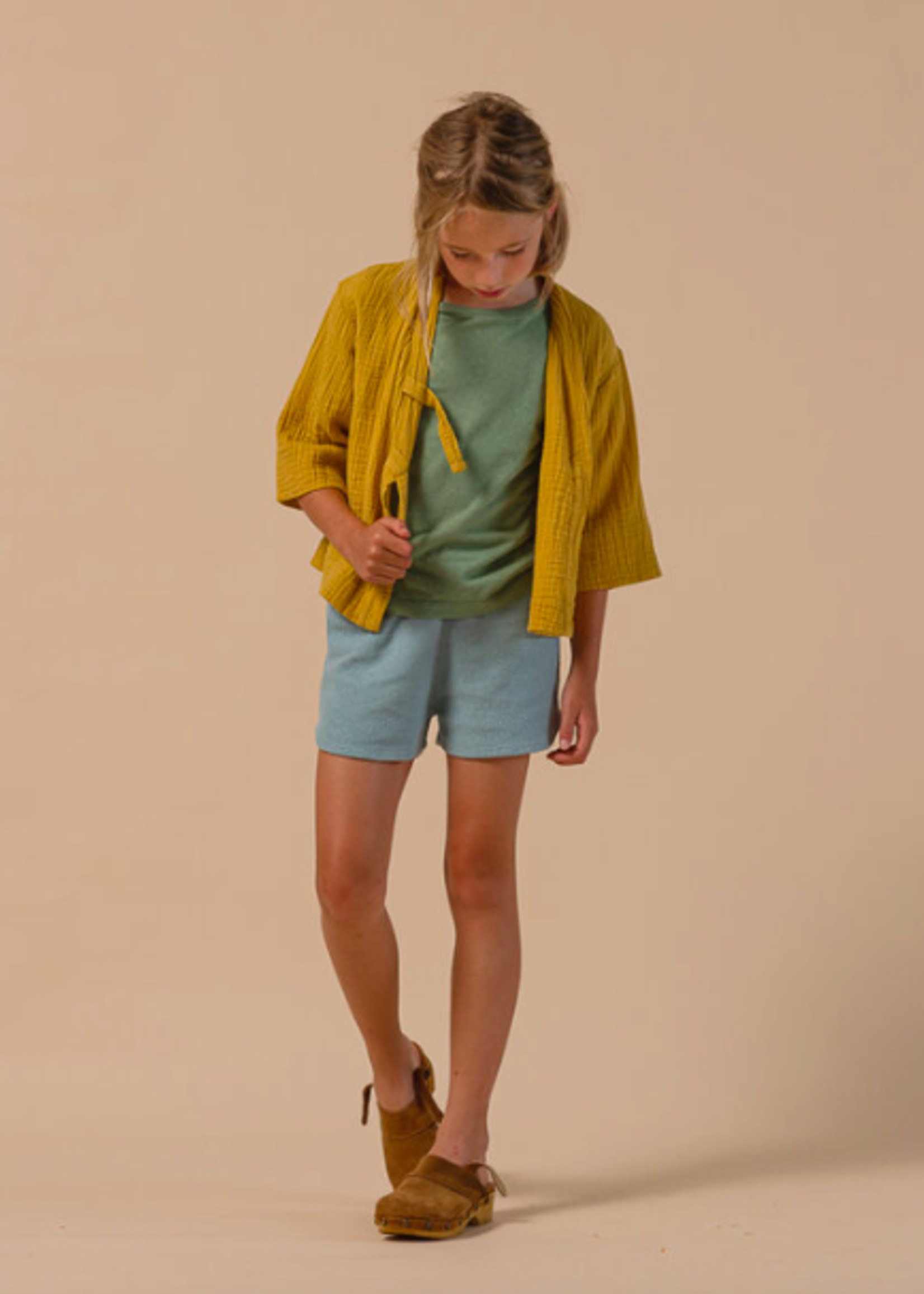 Long Live The Queen Yellow Kimono Blouse/jacket  4-6y
