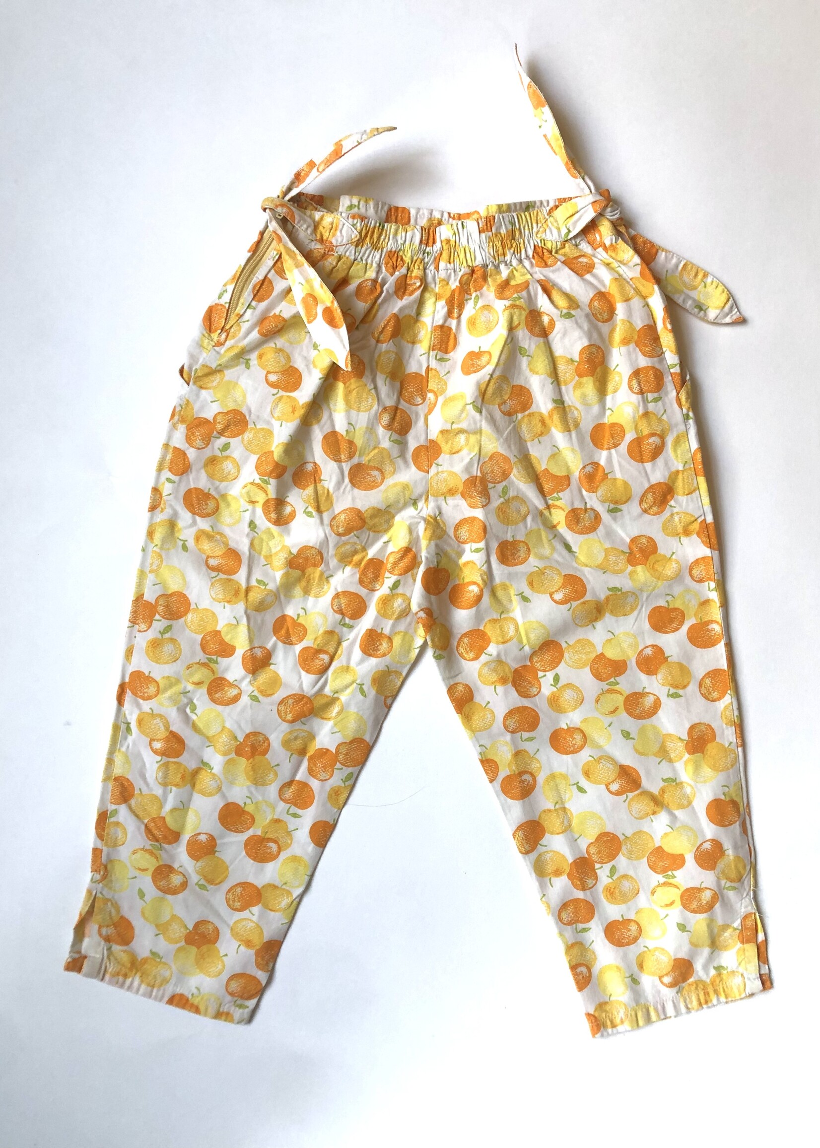 Vintage Oranges puffy pants 5-6y