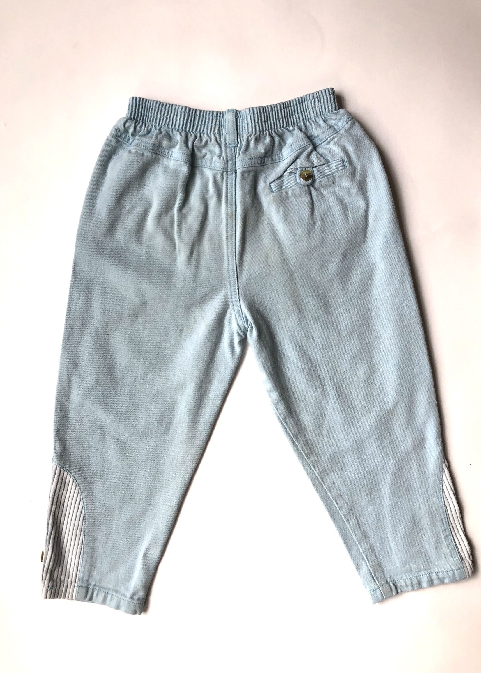 Vintage Light blue denim puffy pants 4y
