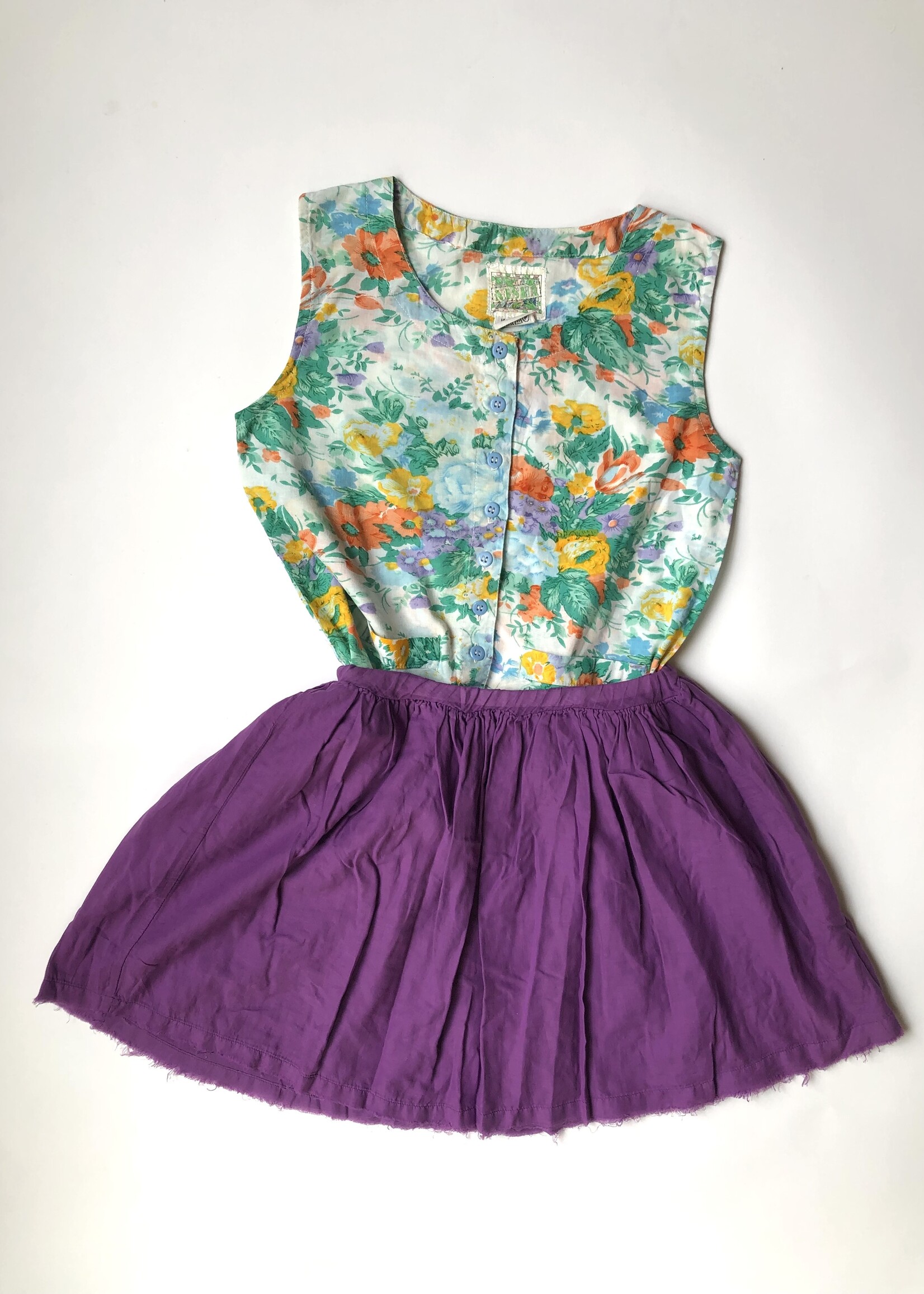 Long Live The Queen Purple flowy skirt 6y
