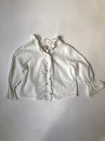 Long Live The Queen White Volant blouse 4-6y