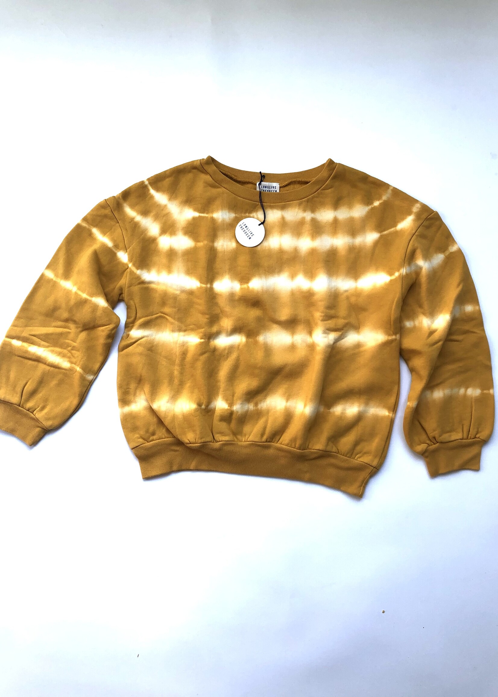 Long Live The Queen Yellow Tie dye sweater 10-12y