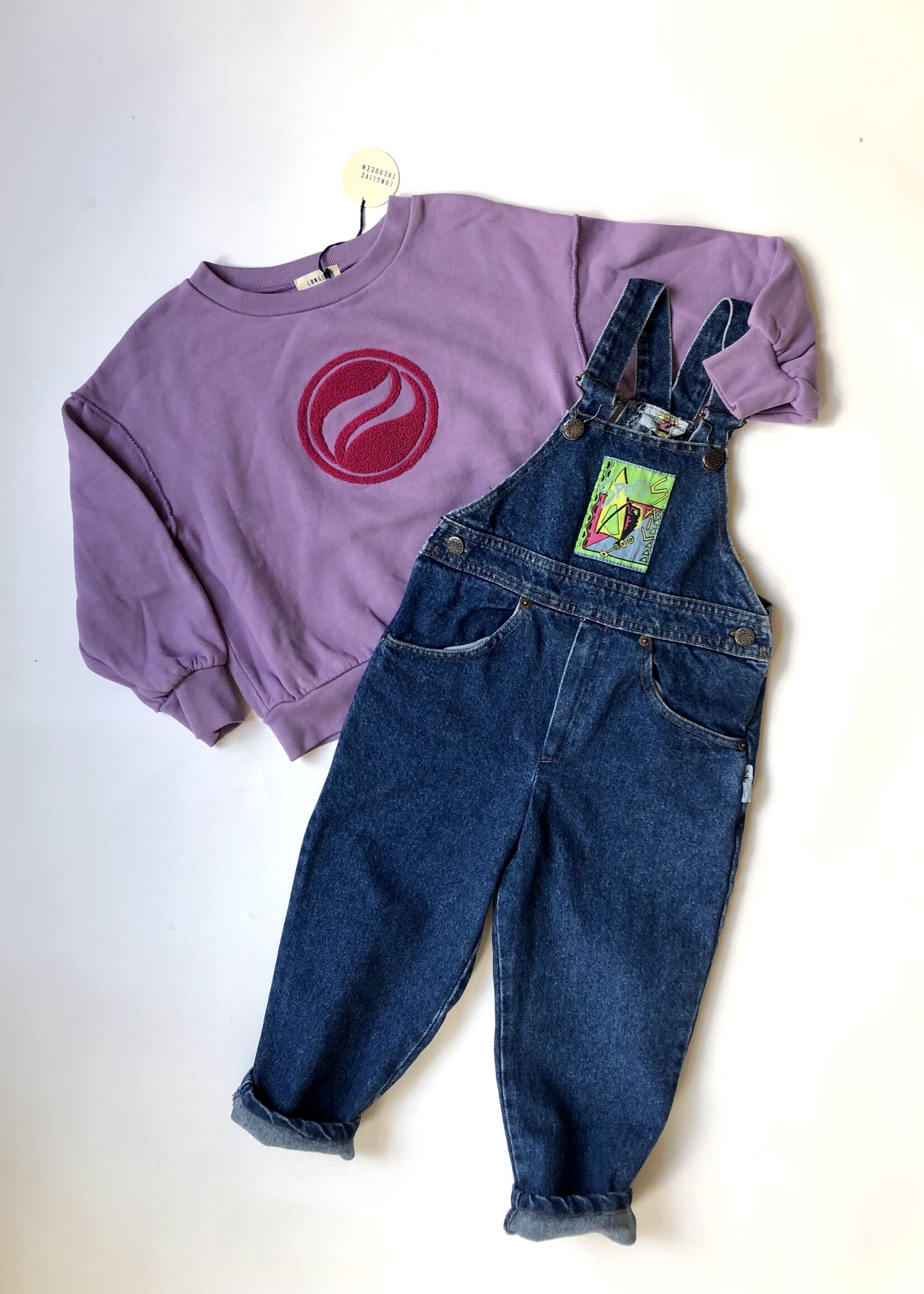 Long Live The Queen Lilac logo sweater 4-6y