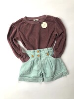 Vintage Turquoise corduroy short 4-5y