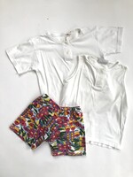 Vintage White floral three piece 7-8y