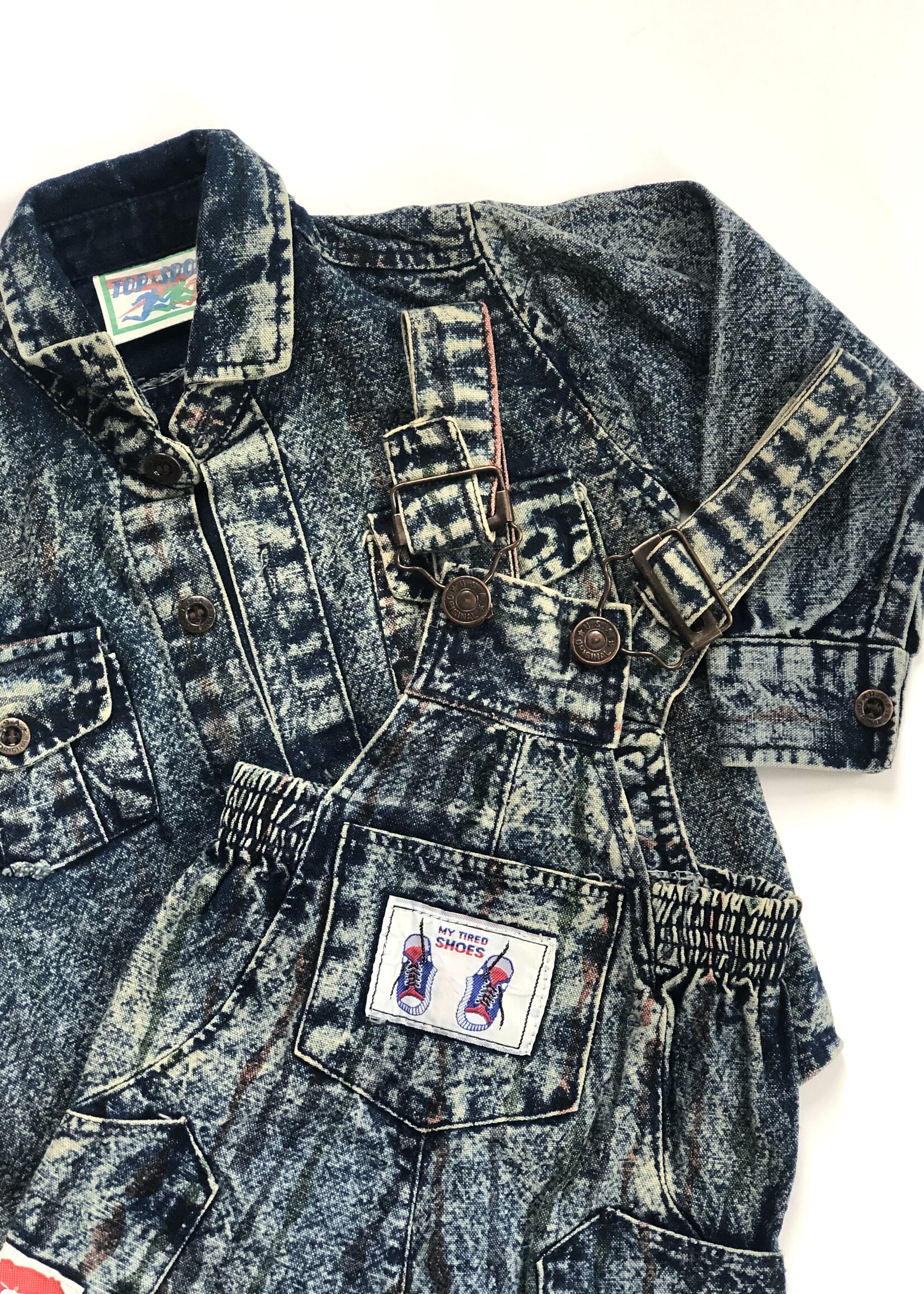 Vintage Acid denim two piece 12-18m