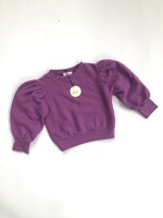 Long Live The Queen Purple puffy sleeve sweater 2-4y