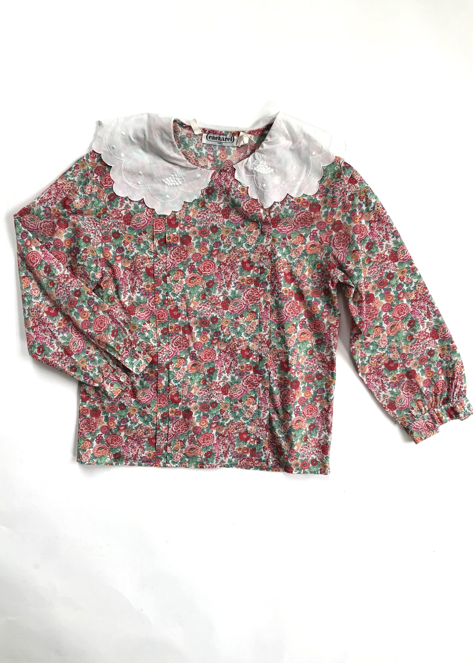 Cacharel Soft floral collar blouse 6-8y