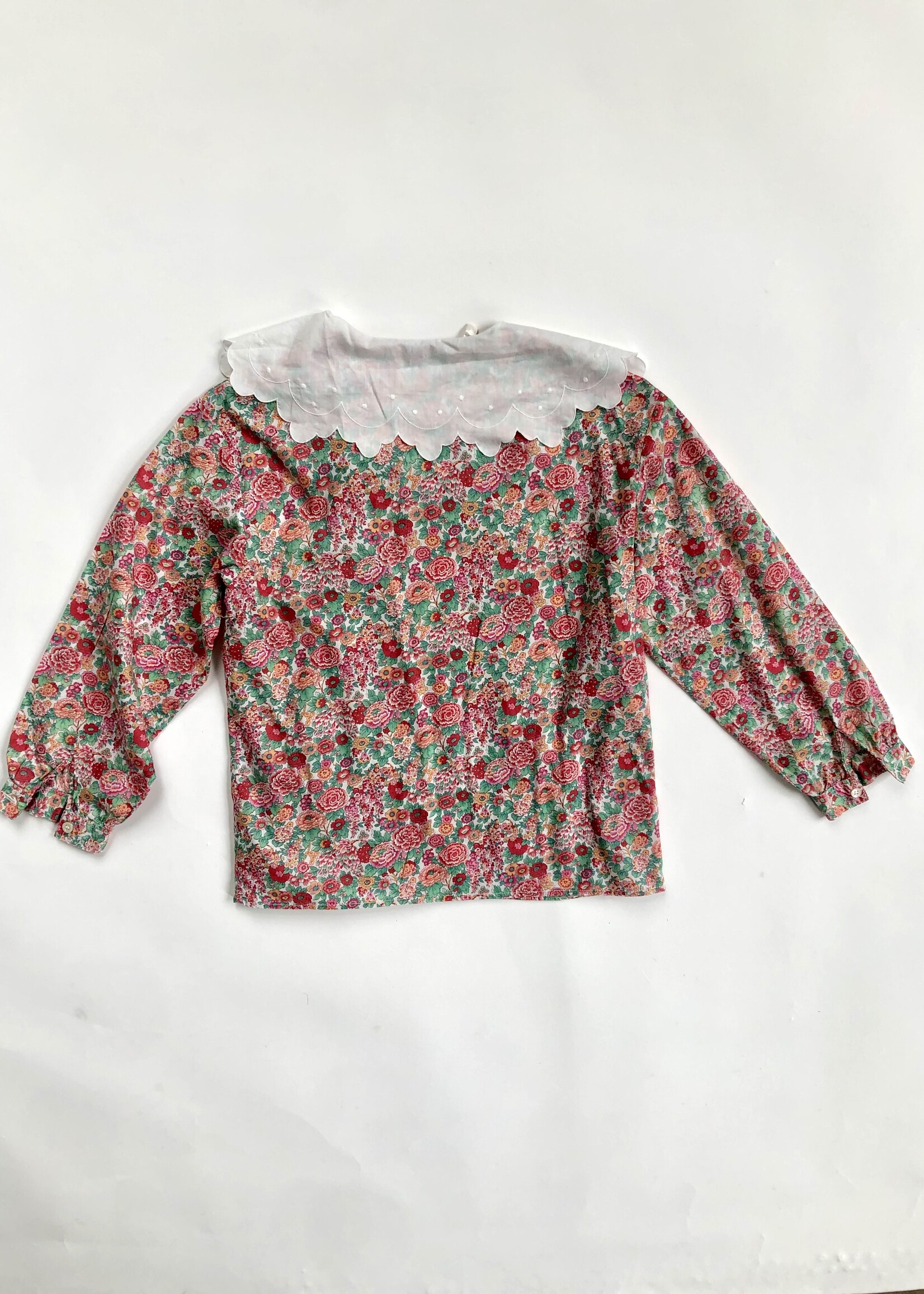 Cacharel Soft floral collar blouse 6-8y